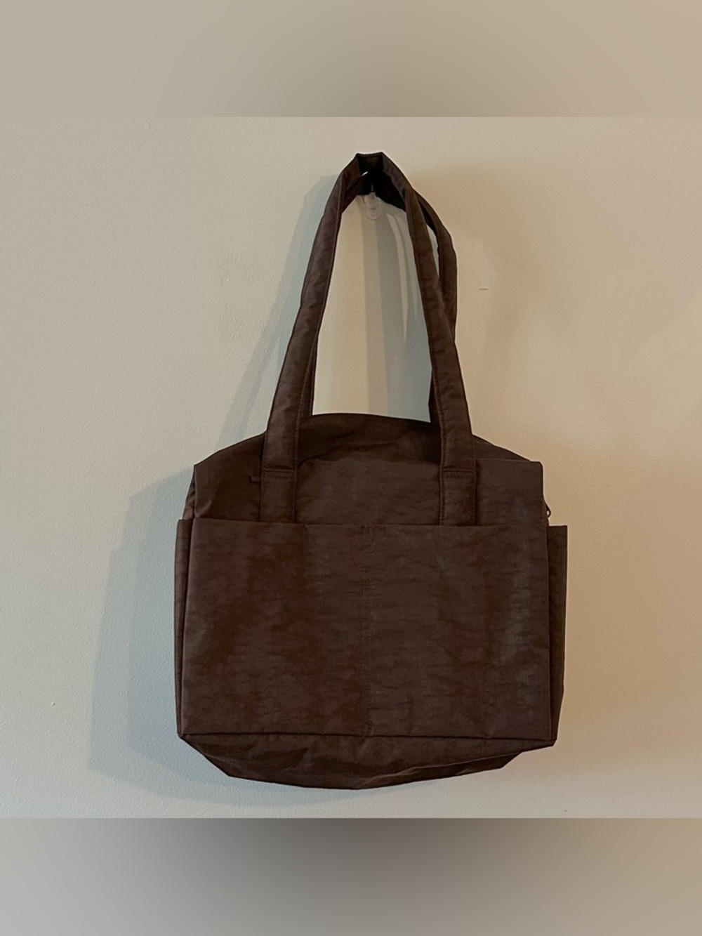 NEW Baggu Everyday Cloud Bag Coffee Brown Minimalist Nylon Travel